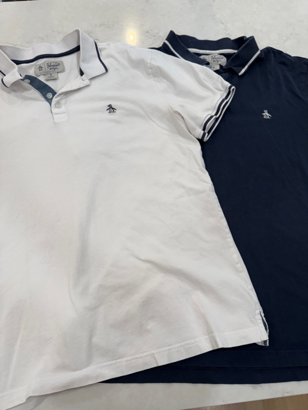 Original Penguin Polo Duo in White and Navy